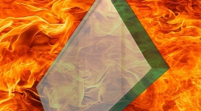 Fireproof glass divided by structure